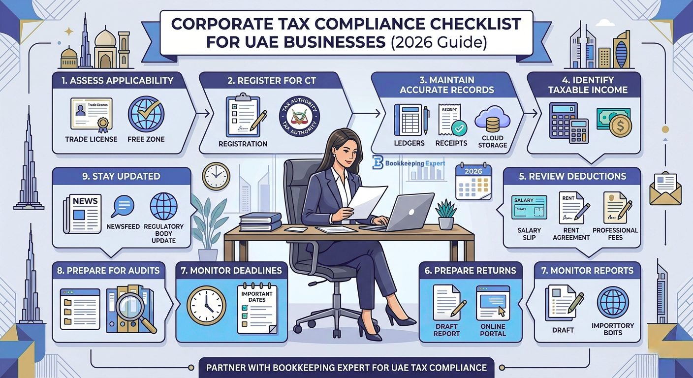 Corporate Tax Compliance Checklist for UAE Businesses (2026 Guide)
