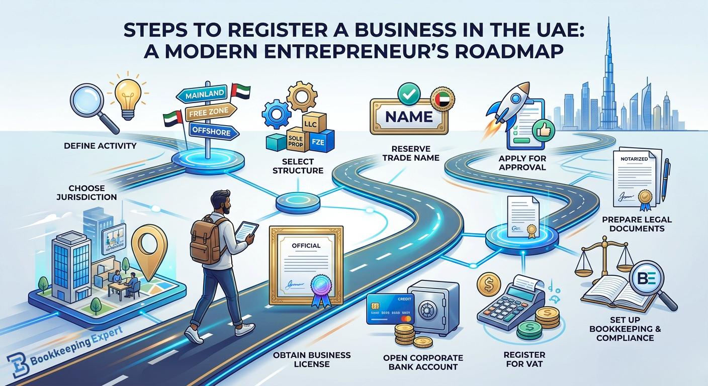 Steps to Register a Business in the UAE: A Modern Entrepreneur’s Roadmap